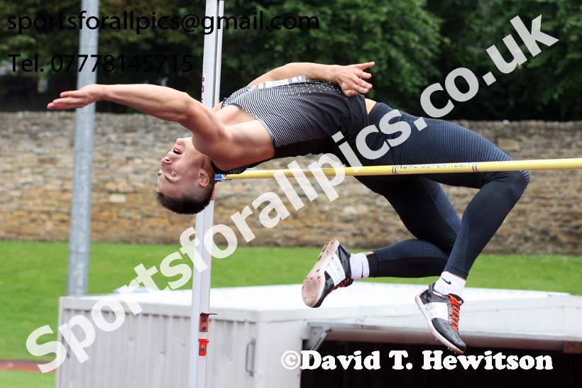 Mens decathlon high jump, EAP International Cominted Events, Hexham. Photo: David T. Hewitson/Sports for All Pics